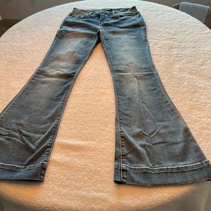 Judy Blue, size 9/29, non-distressed trouser flare jeans.
